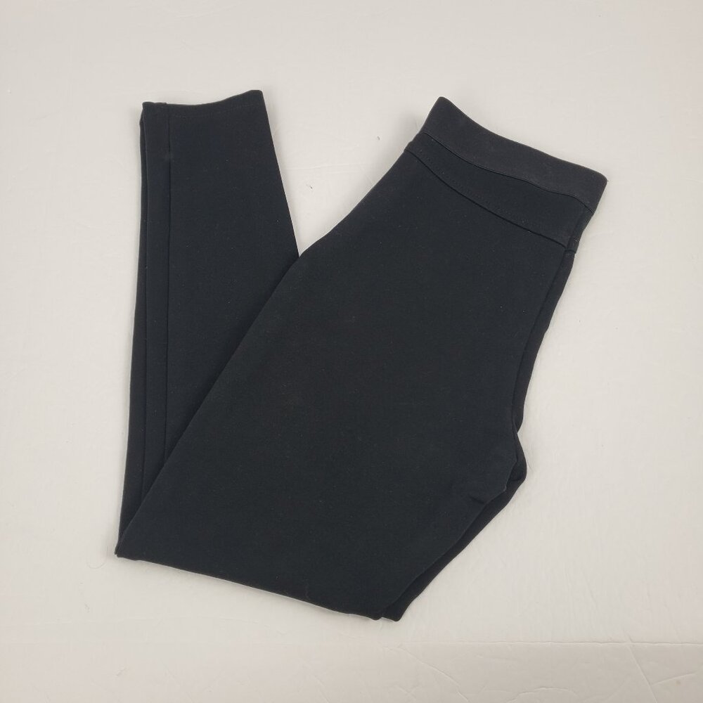 NlGap XS Petite Black Skinny Pants Womens Side Zipper Jeggings Rayon Spandex